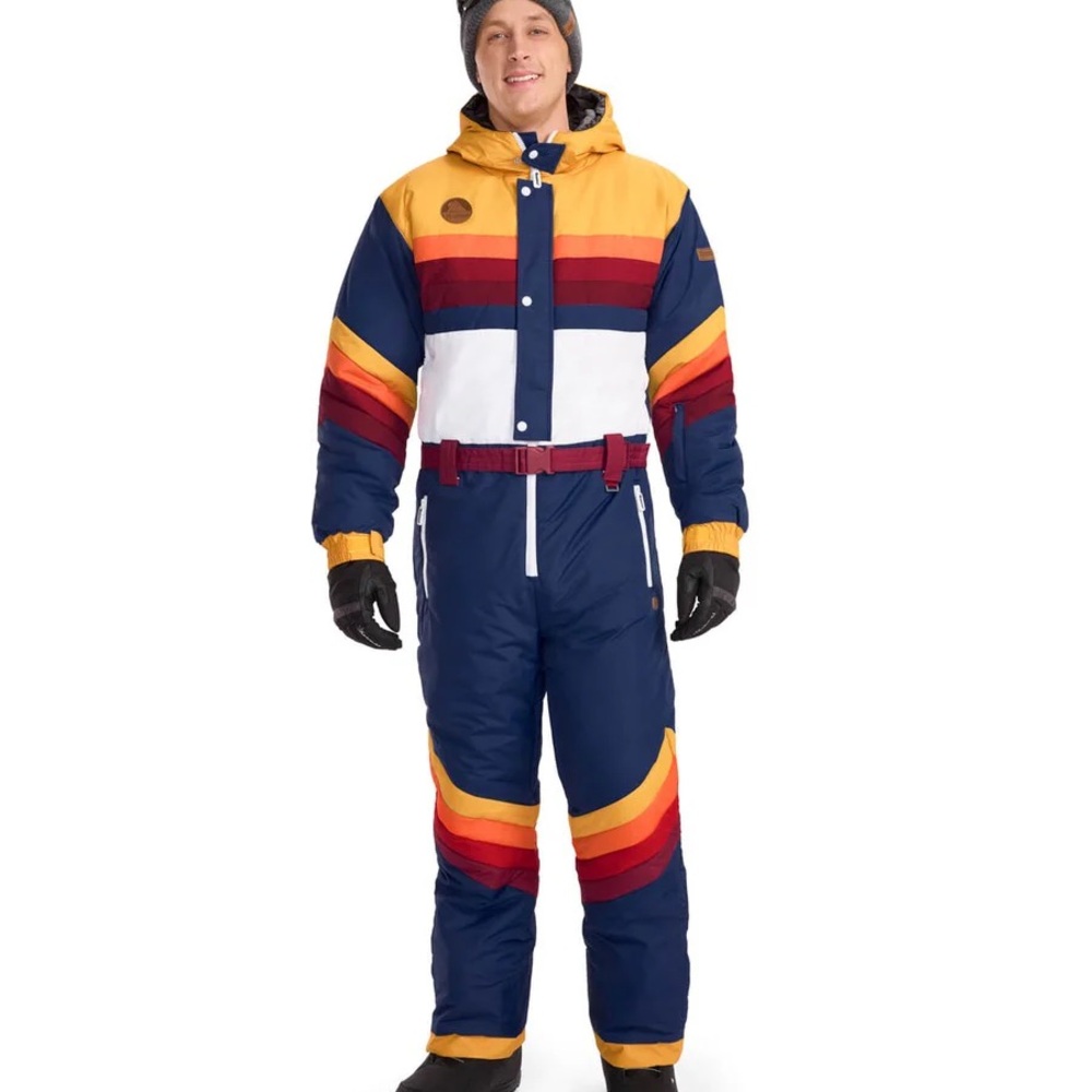 Tipsy Elves Yellow, Red, and Blue Ski Suit